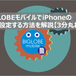 BIGLOBEモバイルでiPhoneのAPN設定する方法を解説【3分丸わかり】